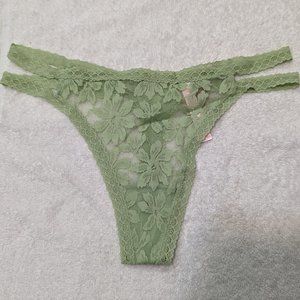 Allover Lace Strappy Thong - VS Pink! - New with Tags